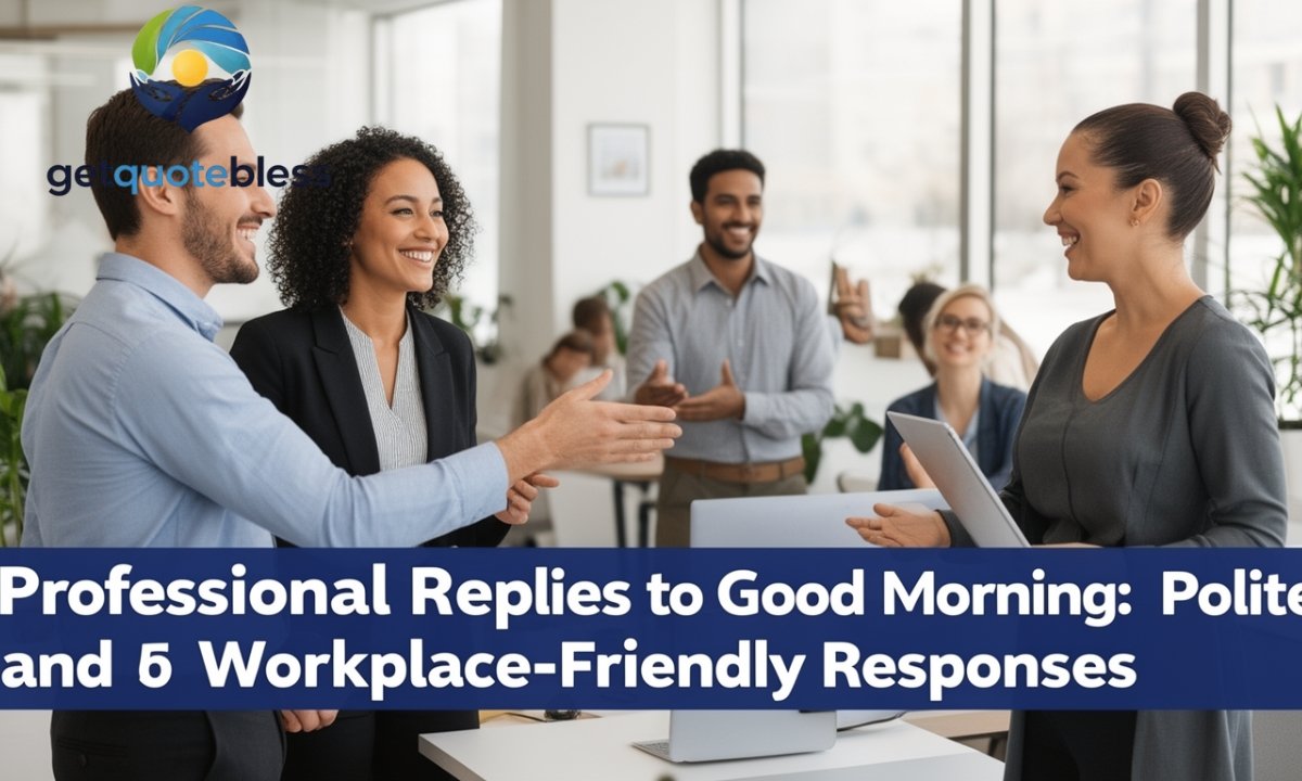 Professional Replies to Good Morning: Polite and Workplace-Friendly Responses