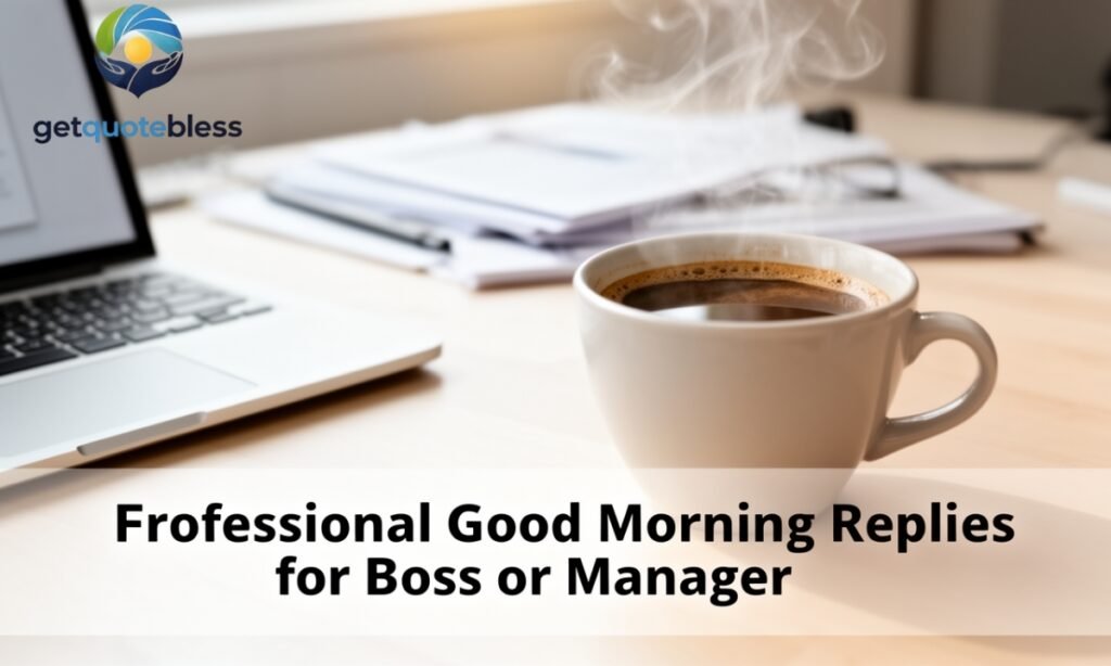 Professional Good Morning Replies for Boss or Manager