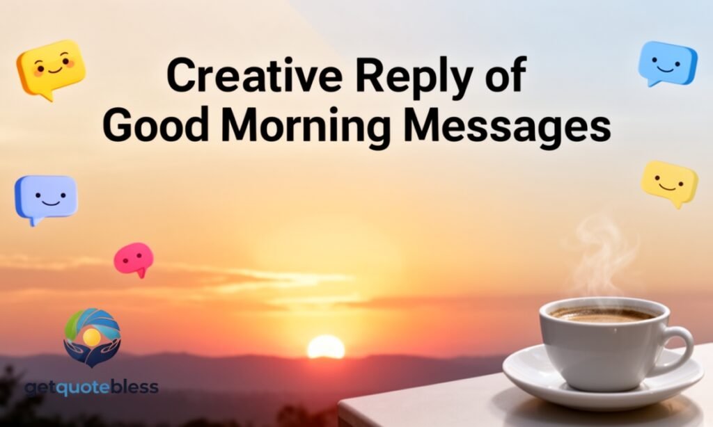 Creative Reply of Good Morning Messages
