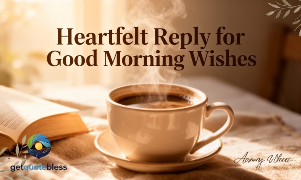 Heartfelt Reply for Good Morning Wishes