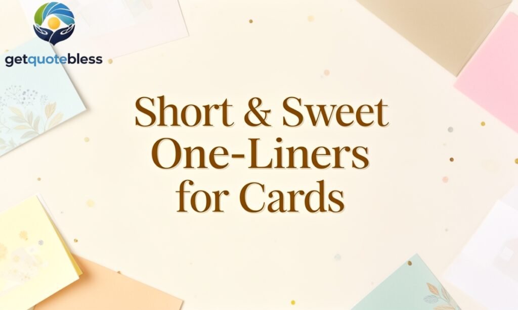 Short & Sweet One-Liners for Cards