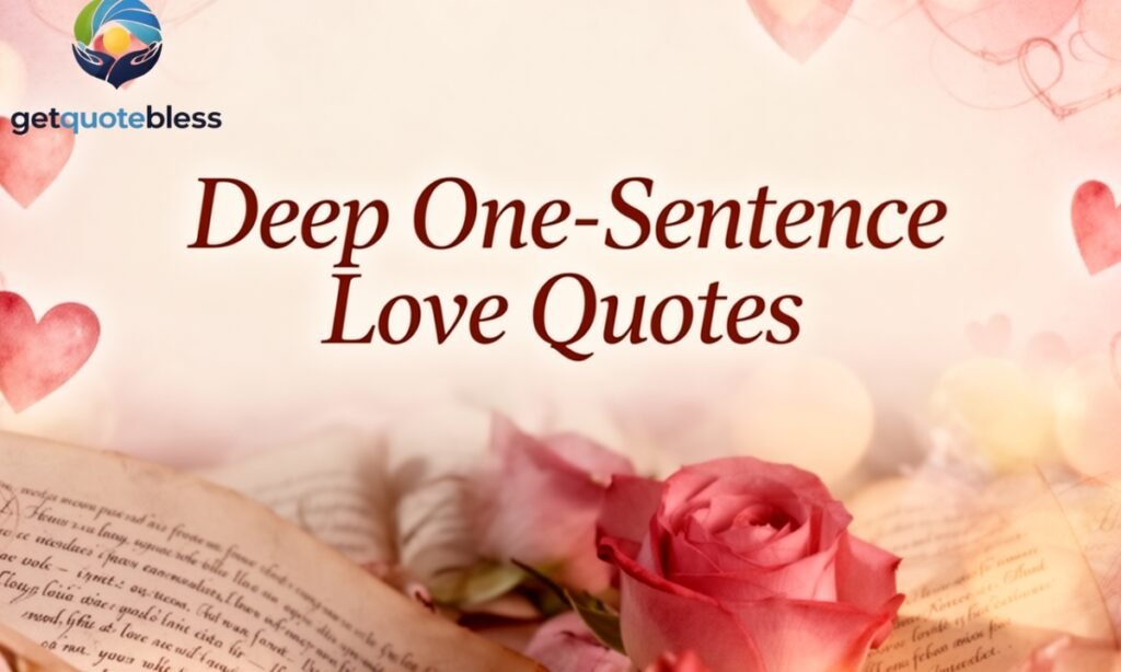 Deep One-Sentence Love Quotes