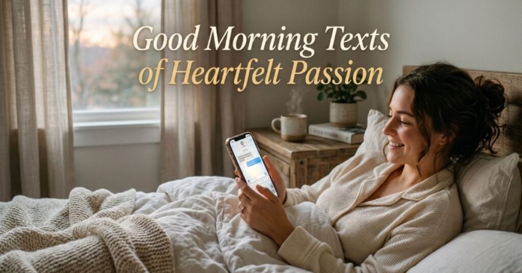 Good Morning Texts of Heartfelt Passion