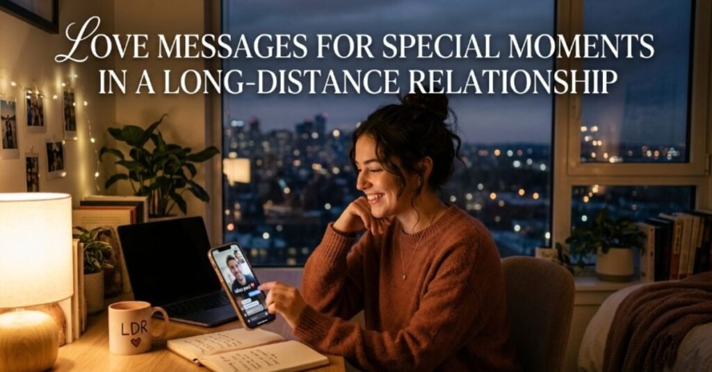 Love Messages for Special Moments in a Long-Distance Relationship