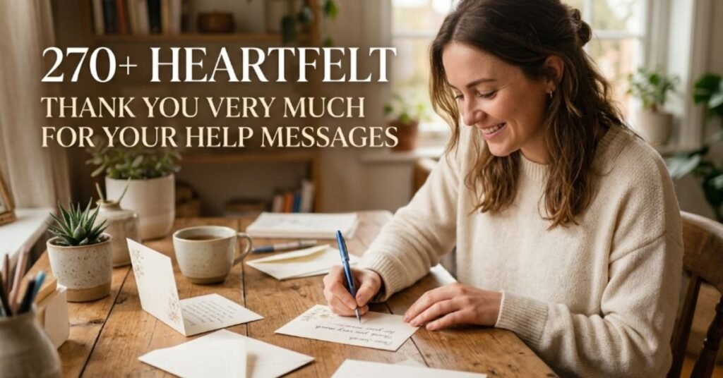 270+ Heartfelt Thank You Very Much for Your Help Messages