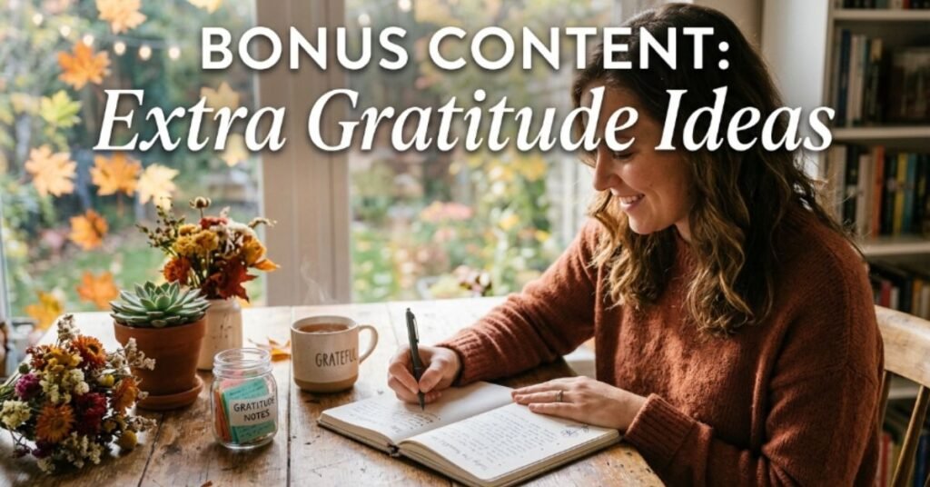 Bonus Content: Extra Gratitude Ideas