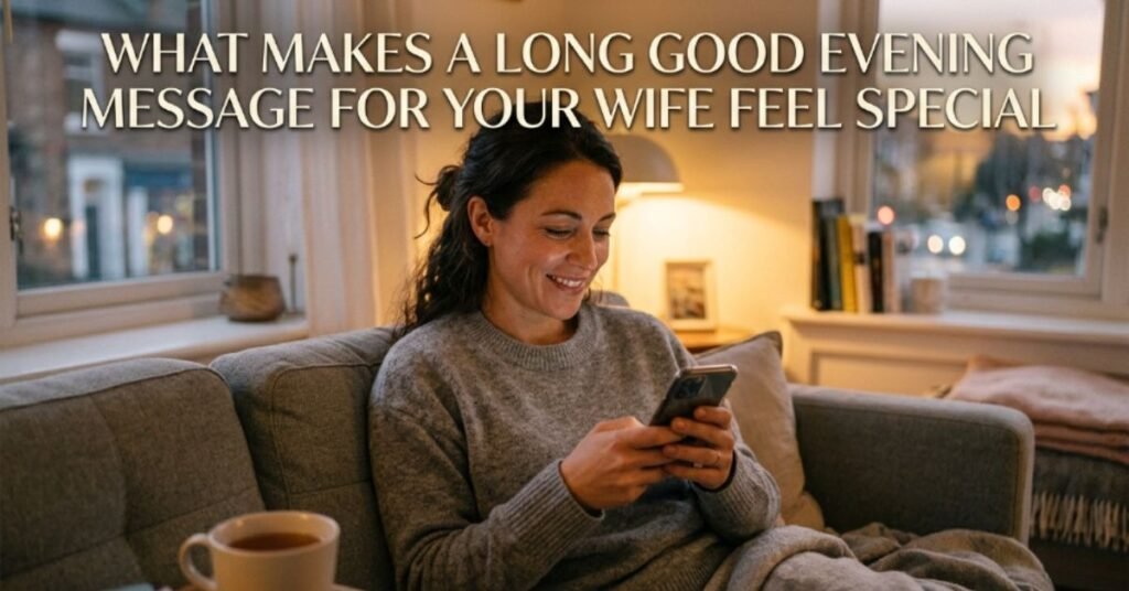 What Makes a Long Good Evening Message for Your Wife Feel Special