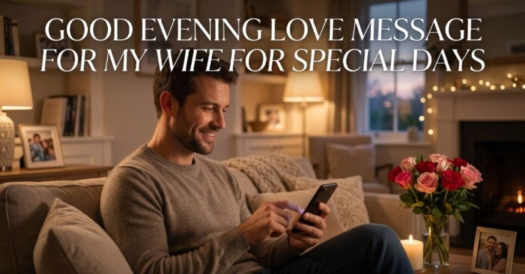 Good Evening Love Message for My Wife for Special Days