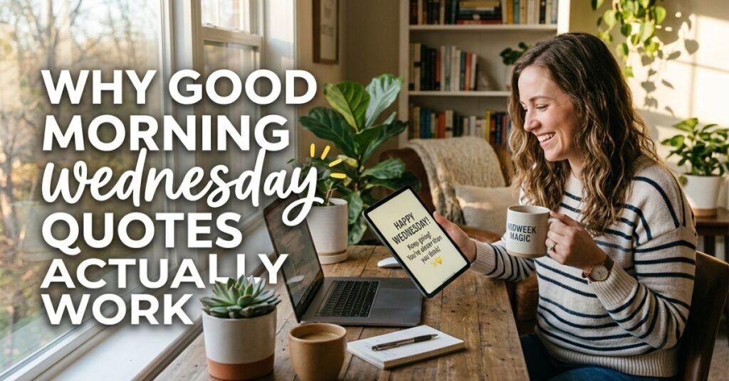 Why Good Morning Wednesday Quotes Actually Work