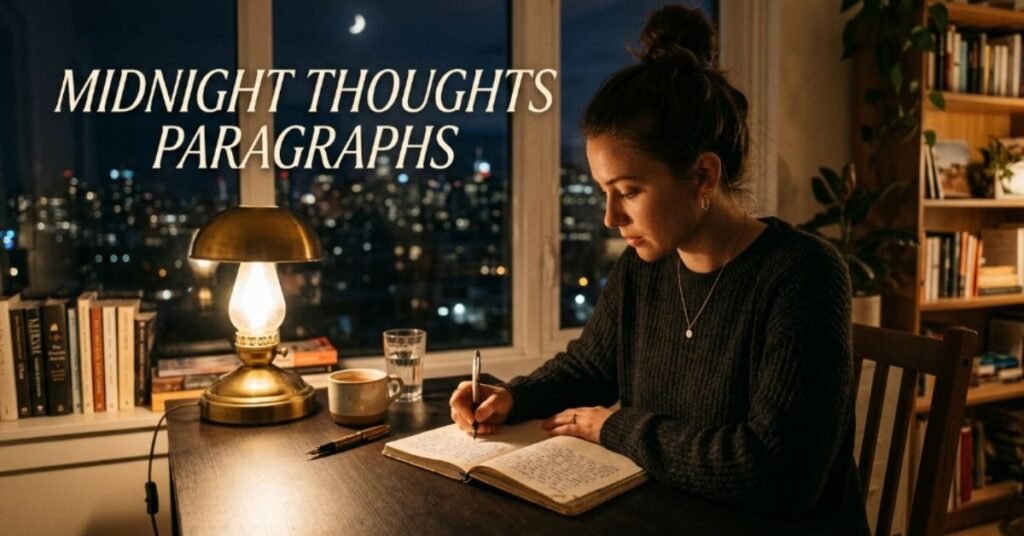 Midnight Thoughts Paragraphs