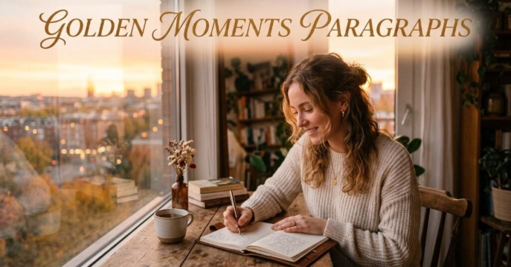 Golden Moments Paragraphs