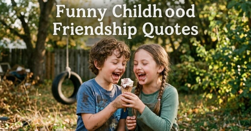 Funny Childhood Friendship Quotes