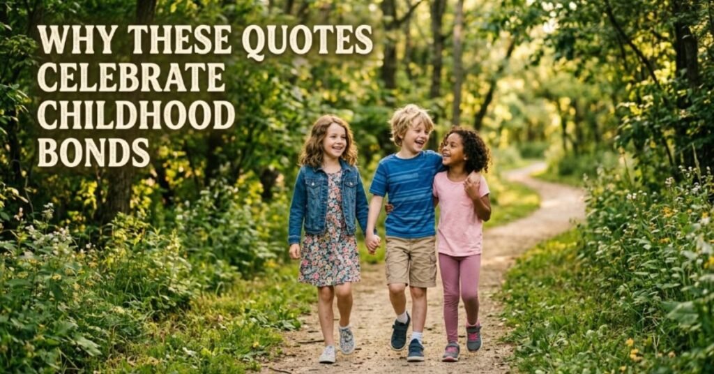 Why These Quotes Celebrate Childhood Bonds