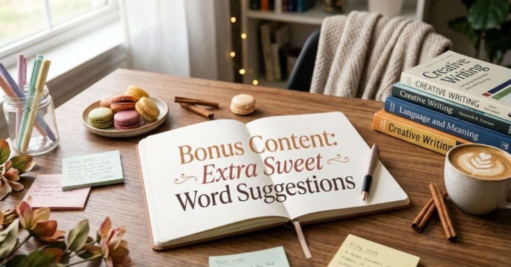 Bonus Content: Extra Sweet Word Suggestions