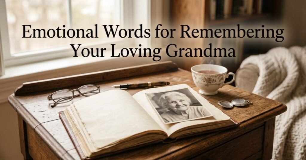 Emotional Words for Remembering Your Loving Grandma