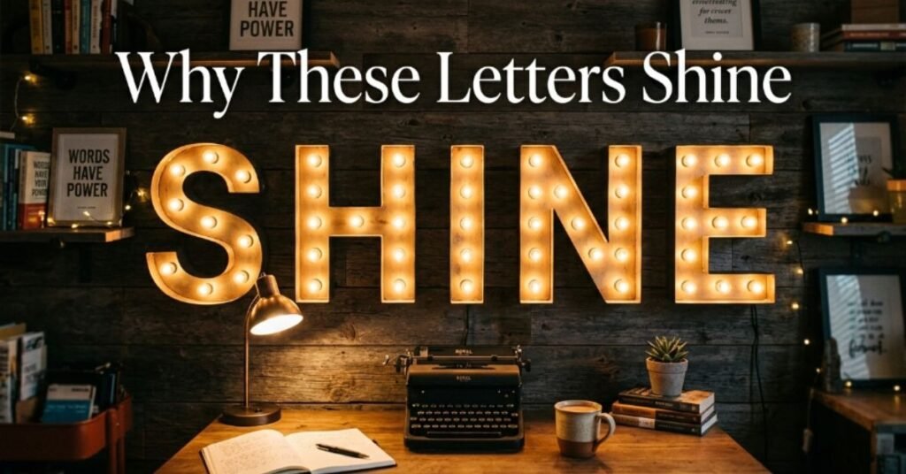 Why These Letters Shine