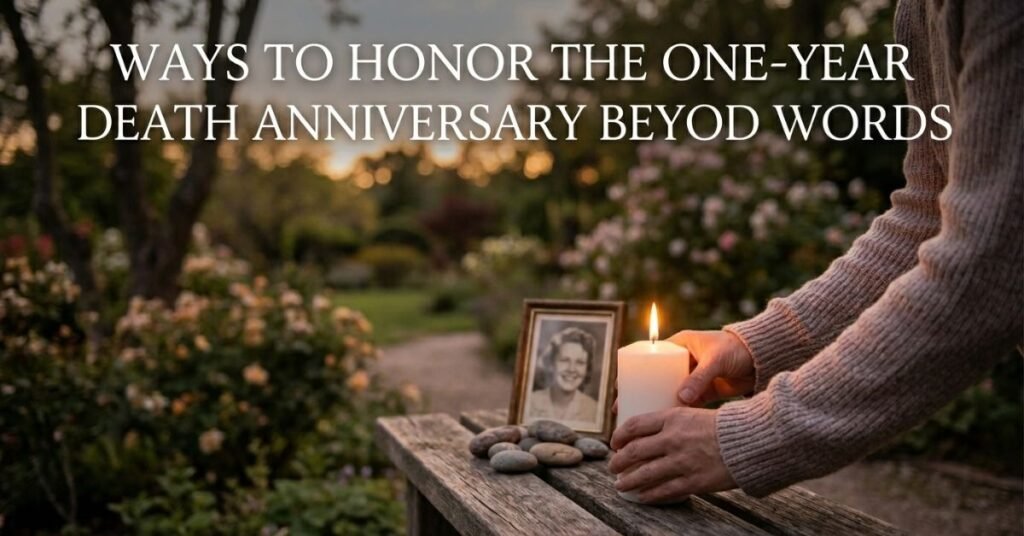 Ways to Honor the One-Year Death Anniversary Beyond Words