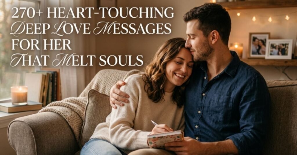 270+ Heart-Touching Deep Love Messages for Her That Melt Souls