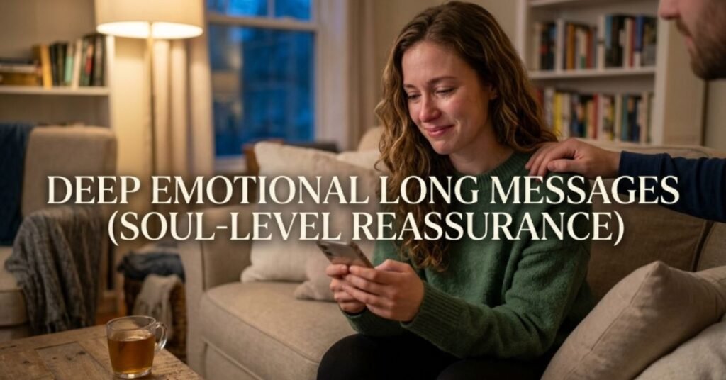 Deep Emotional Long Messages (Soul-Level Reassurance)