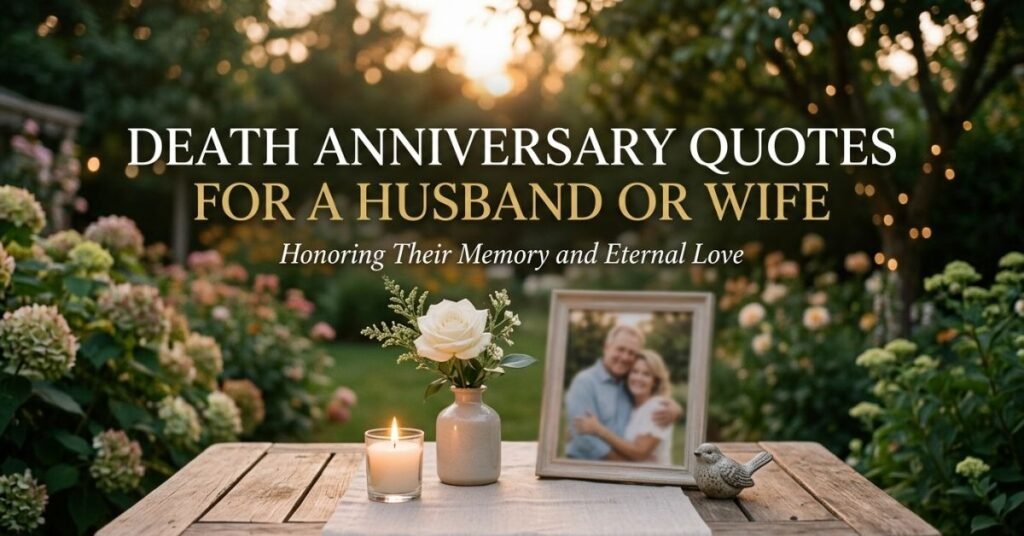 Death Anniversary Quotes for a Husband or Wife