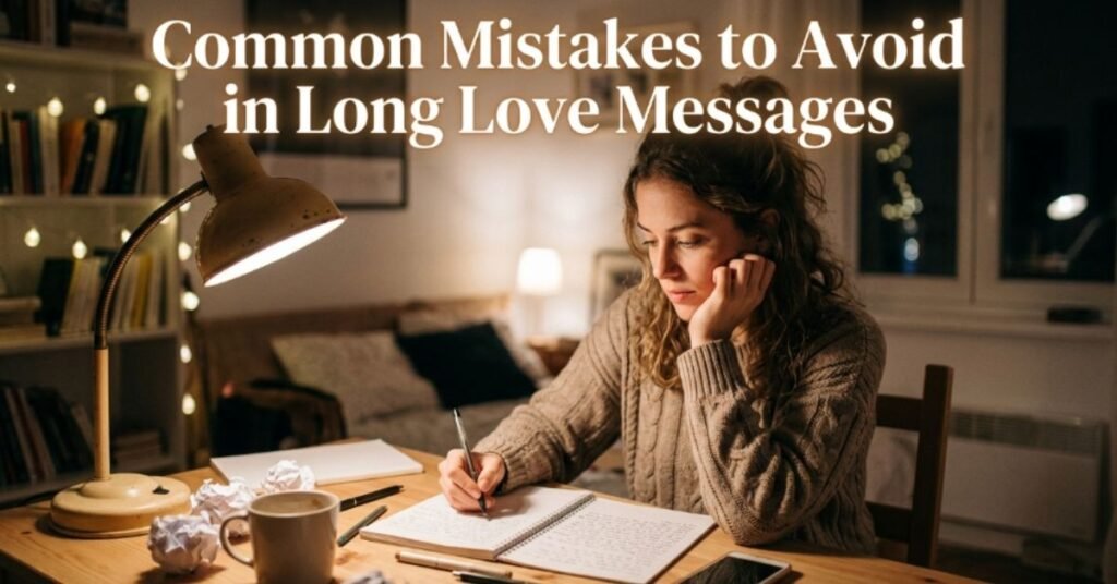 Common Mistakes to Avoid in Long Love Messages