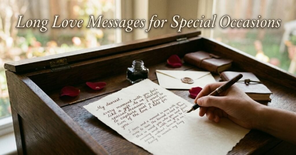 Long Love Messages for Special Occasions