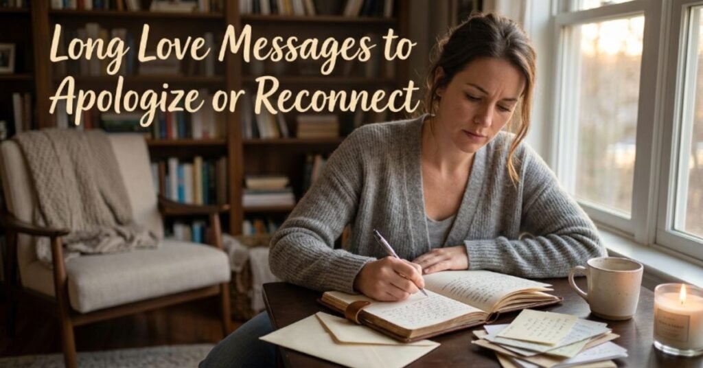 Long Love Messages to Apologize or Reconnect