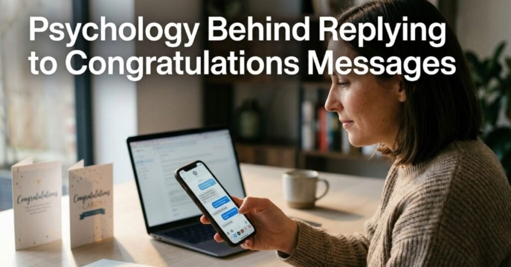 Psychology Behind Replying to Congratulations Messages