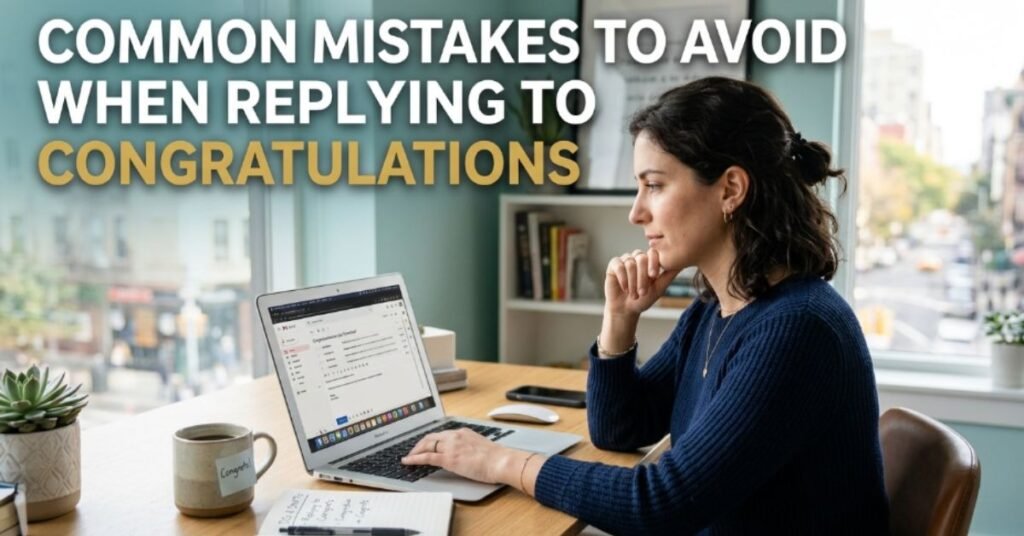 Common Mistakes to Avoid When Replying to Congratulations