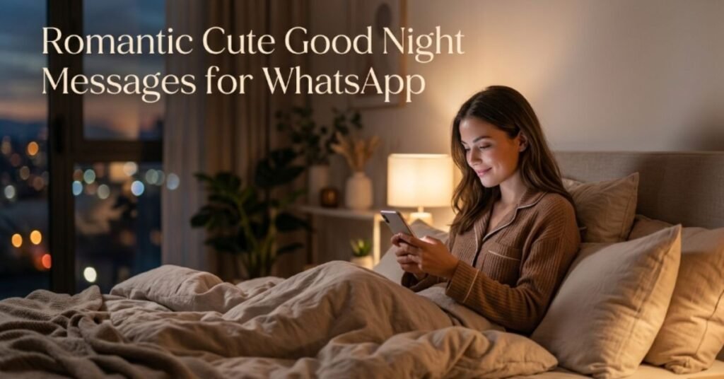 Romantic Cute Good Night Messages for WhatsApp