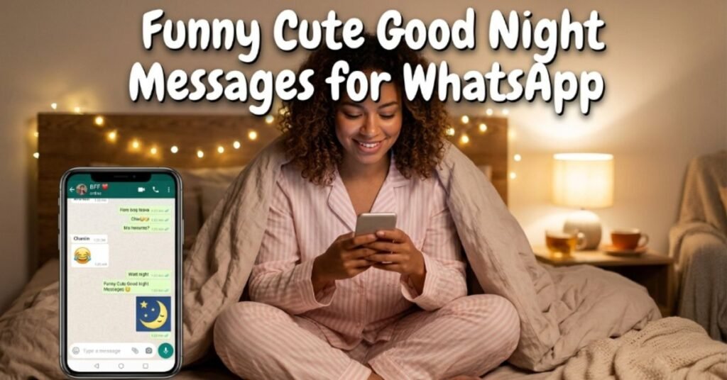 Funny Cute Good Night Messages for WhatsApp
