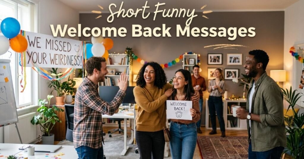 Short Funny Welcome Back Messages