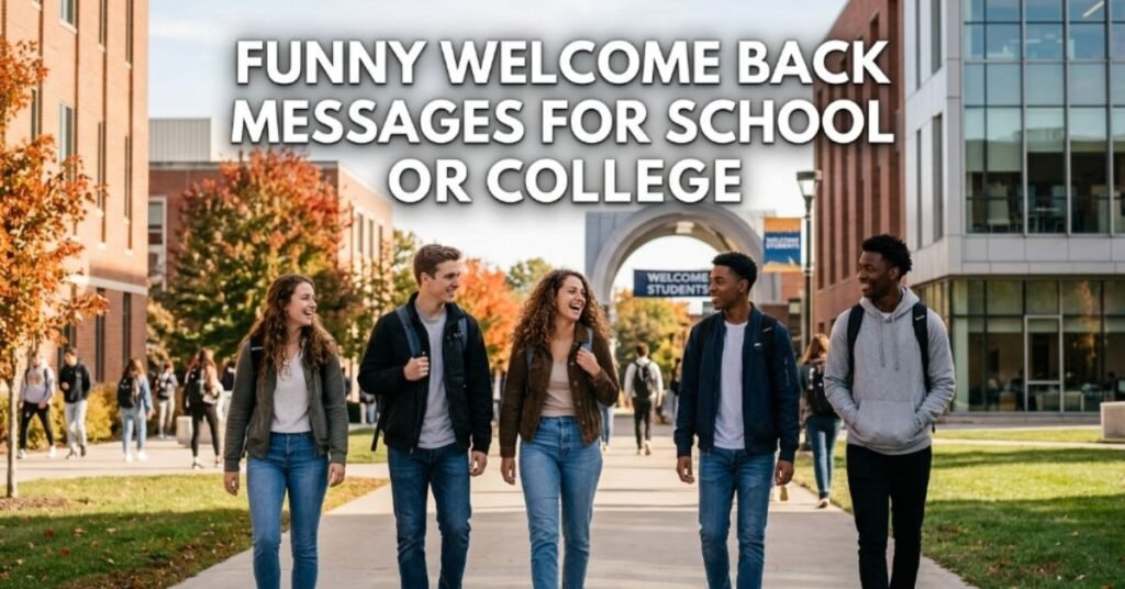 Funny Welcome Back Messages for School or College