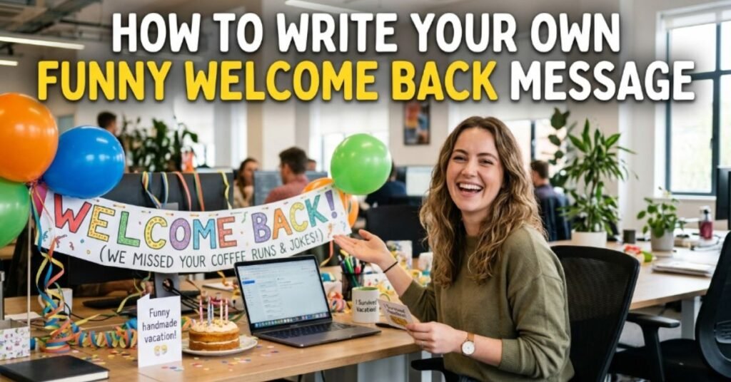 How to Write Your Own Funny Welcome Back Message