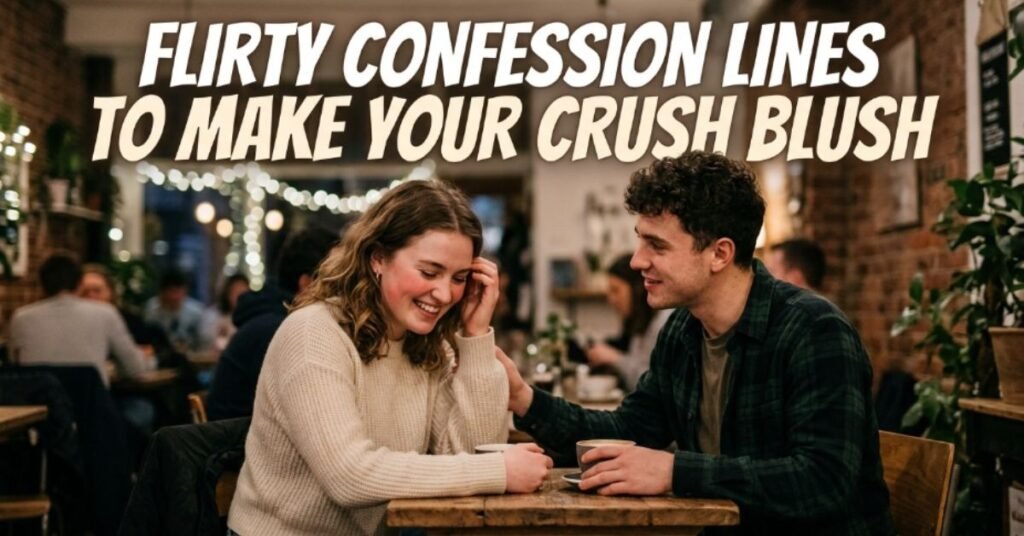 Flirty Confession Lines to Make Your Crush Blush