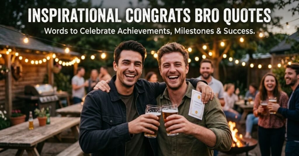 Inspirational Congrats Bro Quotes