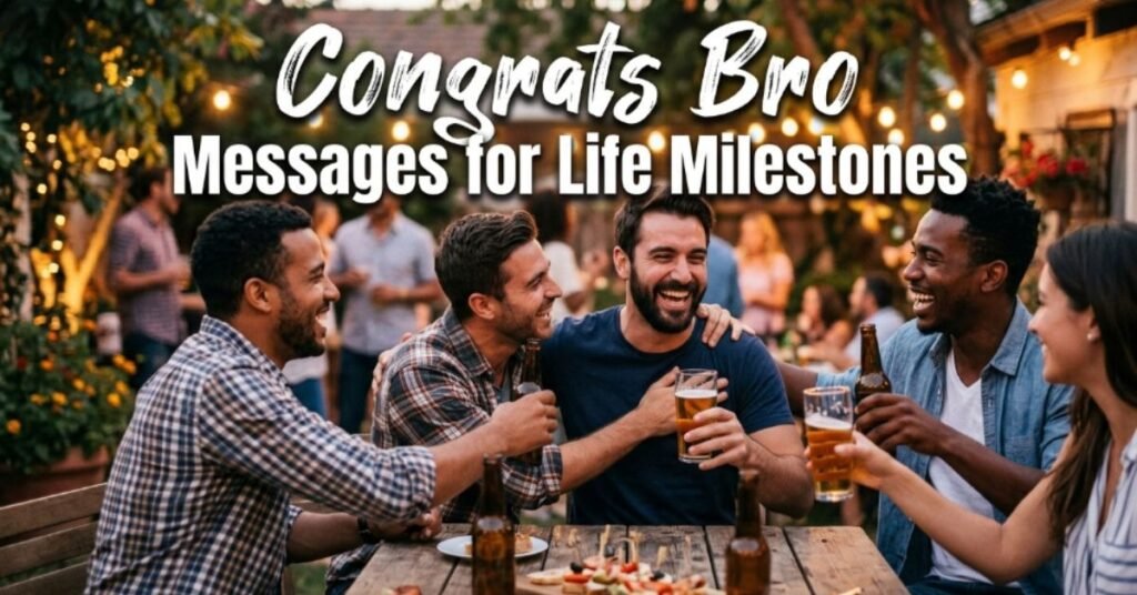 Congrats Bro Messages for Life Milestones