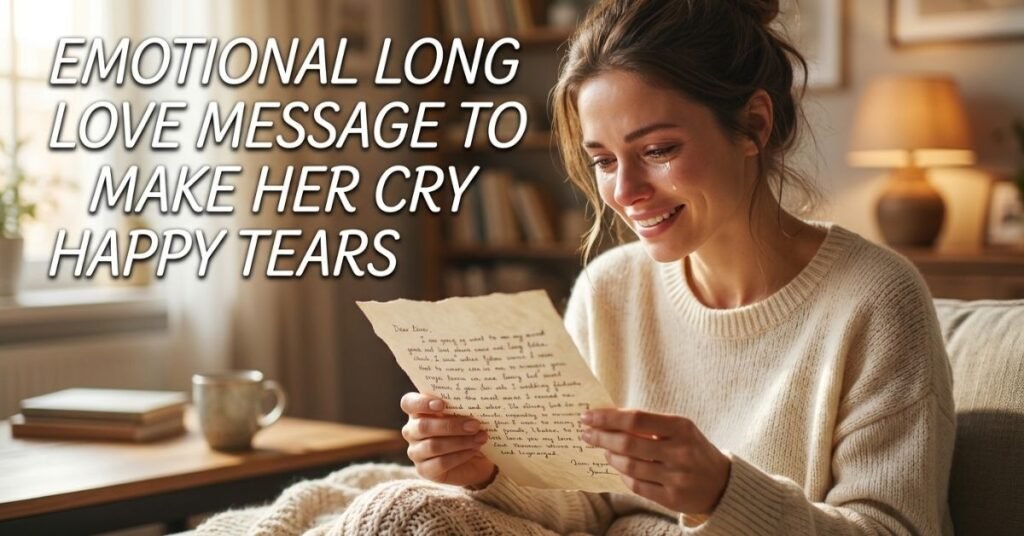 Long Love Messages to Make Her Cry Happy Tears