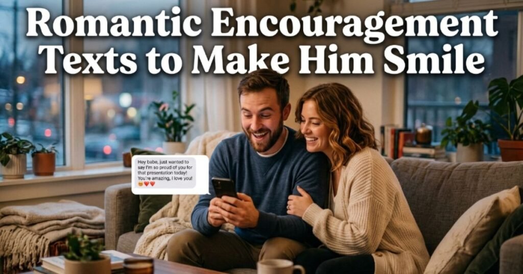 Romantic Encouragement Texts to Make Him Smile
