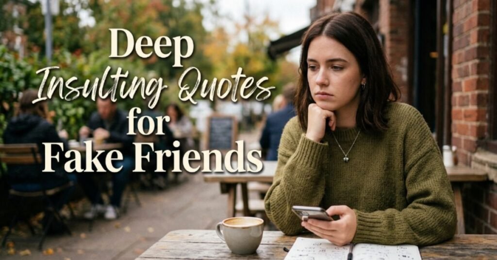Deep Insulting Quotes for Fake Friends