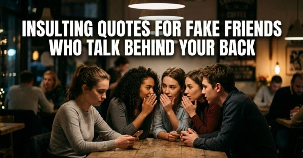 Insulting Quotes for Fake Friends Who Talk Behind Your Back