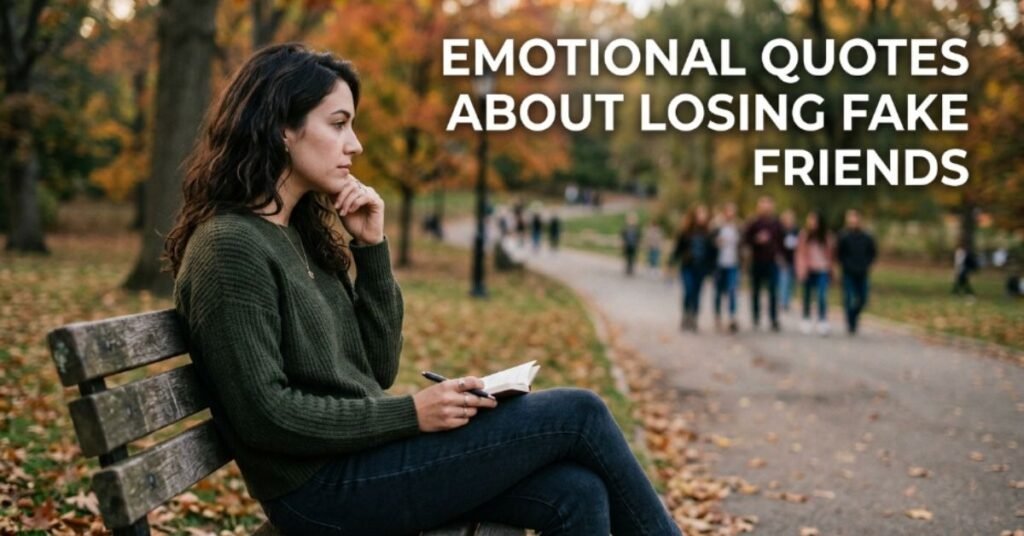 Emotional Quotes About Losing Fake Friends
