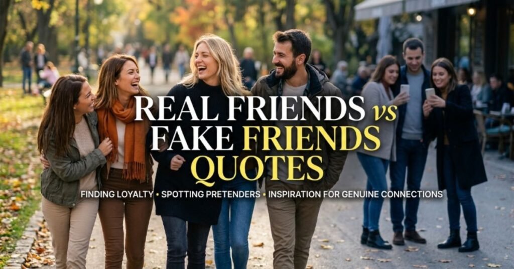 Real Friends vs Fake Friends Quotes