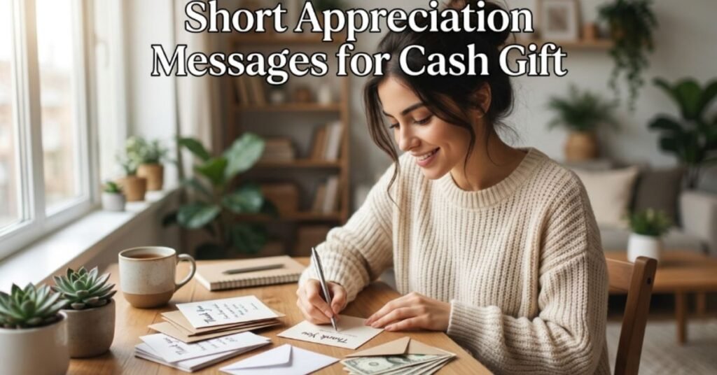 Short Appreciation Messages for Cash Gift