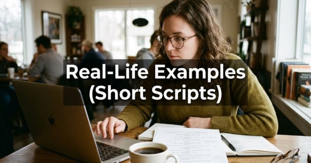 Real-Life Examples (Short Scripts)