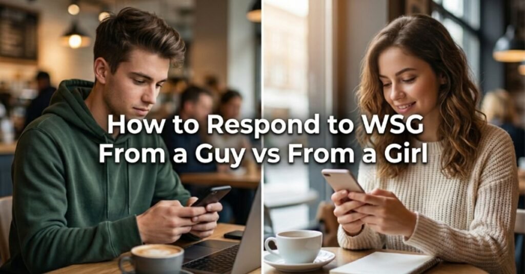 How to Respond to WSG From a Guy vs From a Girl