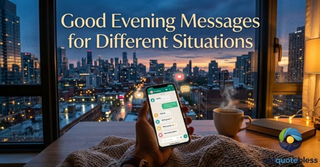 Good Evening Messages for Different Situations