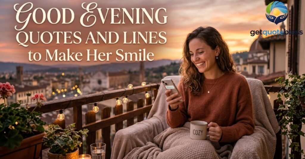 Good Evening Quotes and Lines to Make Her Smile