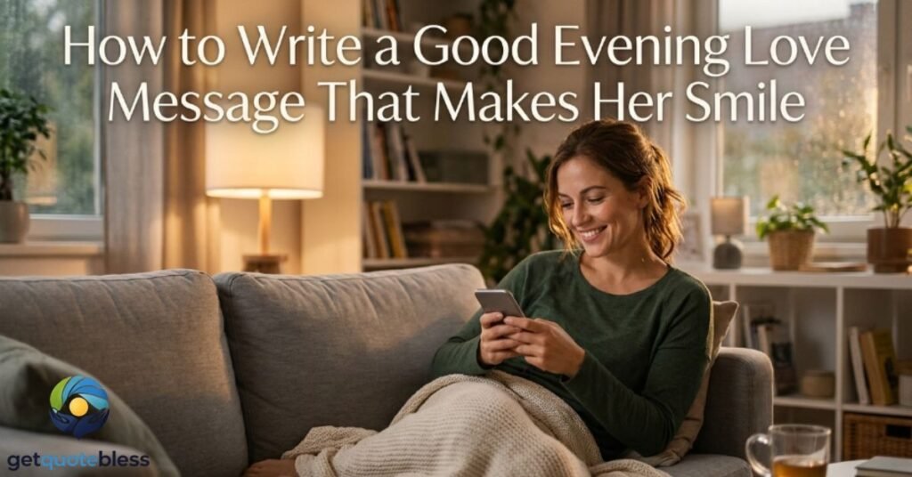 How to Write a Good Evening Love Message That Makes Her Smile