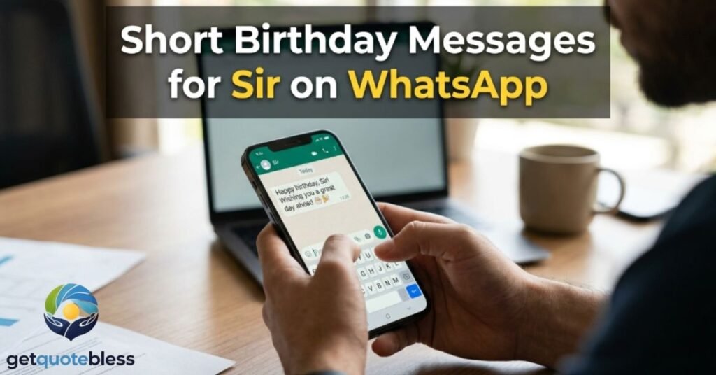 Short Birthday Messages for Sir on WhatsApp